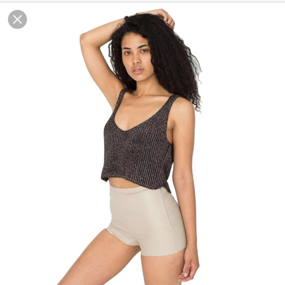 American apparel Sparkly crop sweater